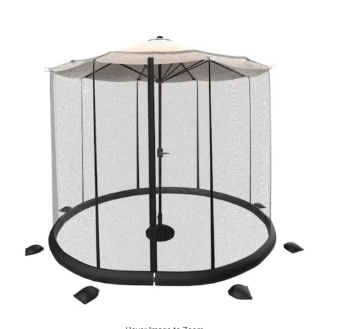 Pure Garden 9 ft. Patio Umbrella Mosquito/Bug Net for Umbrella