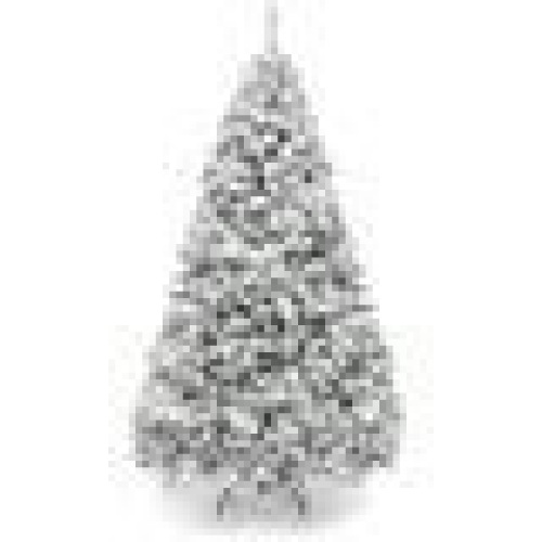 Premium Snow Flocked Artificial Pine Christmas Tree w/ Foldable Metal Base - Lot 329