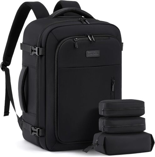 LOVEVOOK Travel Backpack for Women Men, Overnight Business Weekender Travel Essential, 40L Carry on Backpack Fits 17.3" Laptop, Luggage Daypack as TSA Personal Item Flight Approved