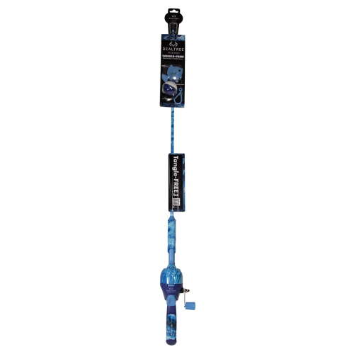 Realtree 34 in Dark Blue Micro Tangle-Free Spincast Fishing Rod and Reel Combo