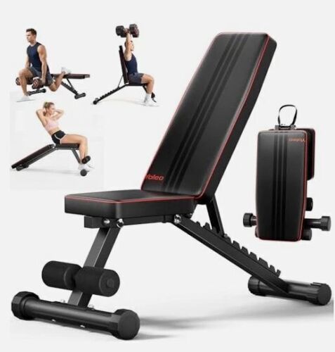 Yoleo Adjustable Weight Bench Utility Weight Benches Full Body Workout