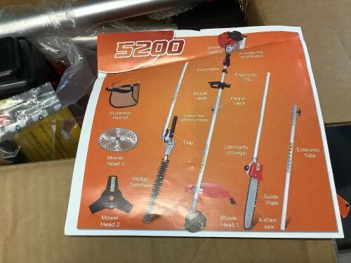 52CC 2-Stroke 5 in 1 Weed Eater Gas Powered