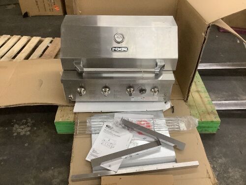 NXR 31 in. 4-Burner Built-In Gas Grill in Stainless Steel with Infrared - Unused