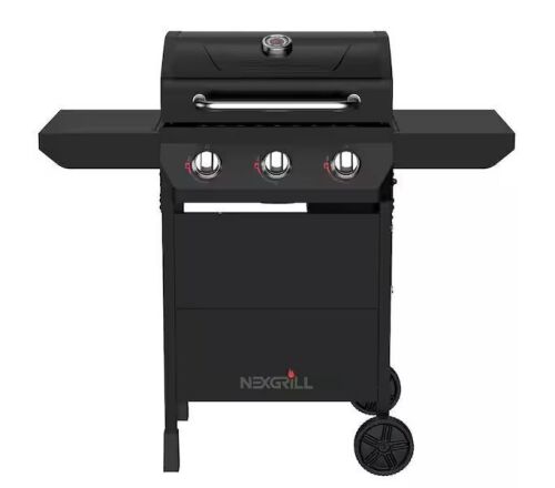 Nexgrill 3 Burner Liquid Propane Gas Grill in Black