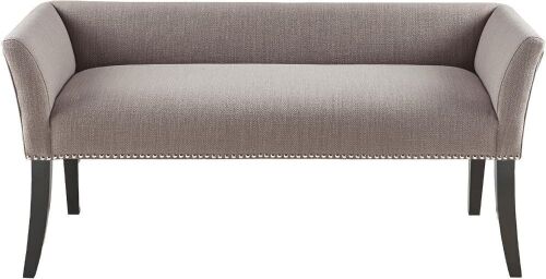 Madison Park Upholstered Accent Bench with Nailhead Trim & Padded Seat, 49.5" W x 19.25" D x 23" H