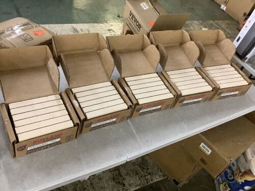 Lot of (5) Rutland 4.5 in. x 9 in. x 1.25 in. Fire Brick 2000F (6 per Box)
