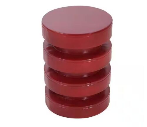 CHRISTOPHER KNIGHT HOME Weslor Modern Red Cylinder MGO Patio End Table