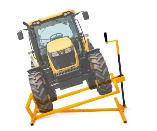 Yellow 800 lbs. Capacity 45° Tilt Adjustable Universal Lift for Tractors, Maximum Working Length 38 in.