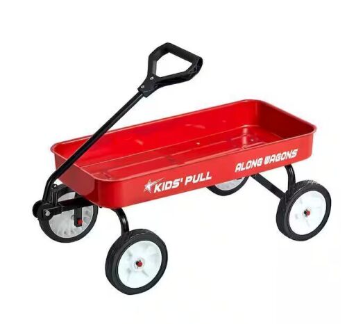 VEVOR Red 39 in. Toddler Pull-Along Wagon