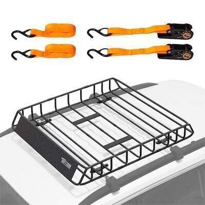 TUFFIOM 46D x 36Wx 6H Universal Rooftop Cargo Carrier Basket