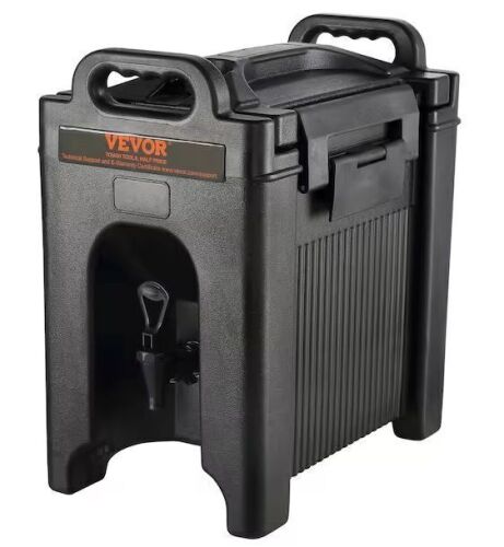 Insulated Beverage Dispenser 2.5 Gal. Hot and Cold Beverage Server with PU Layer Two-Stage