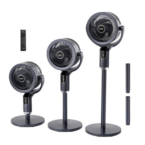 ROVSUN 43" 40W 110V Industrial Pedestal Fan Dark Grey