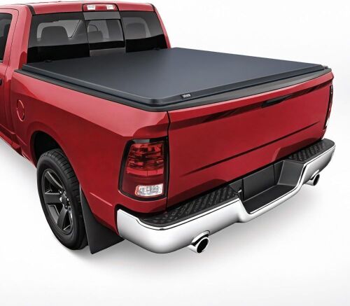 VEVOR Soft PVC Roll-Up Truck Bed Tonneau Cover for 2019-2024 Dodge Ram 1500 Classic 2003-2025 Ram 2500 3500 Fits 6.4 ft Bed