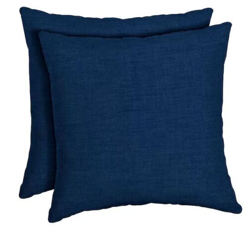 ARDEN 16 x 16 Sapphire Blue Leala Square Outdoor Throw Pillow (2-Pack)