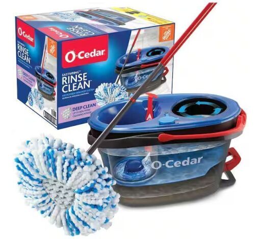 O-Cedar RinseClean Deep Clean Microfiber Spin Mop