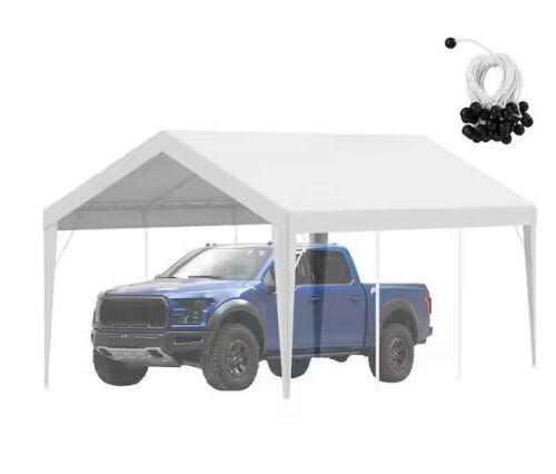 VEVOR Carport Replacement Canopy Cover 10 x 20 ft., Heavy-Duty Waterproof & UV Protected Shelter Tarp, Easy Installation