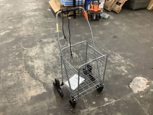 VEVOR 88 lbs. Capacity Stair Climbing Shopping Cart with Swivel Wheels