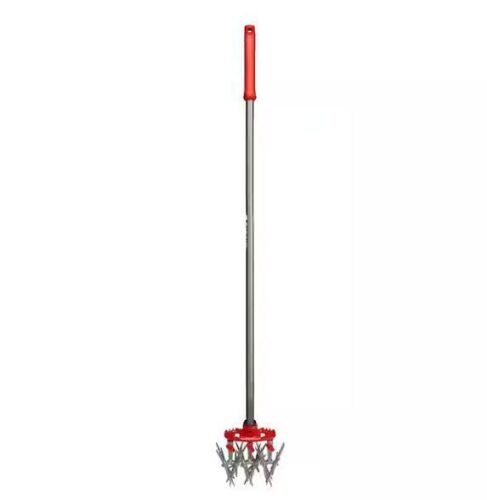 Corona MAX DiscCULTIVATOR Adjustable 6.5 in. Steel Tines with Red Comfort Grip Garden Disc Cultivator