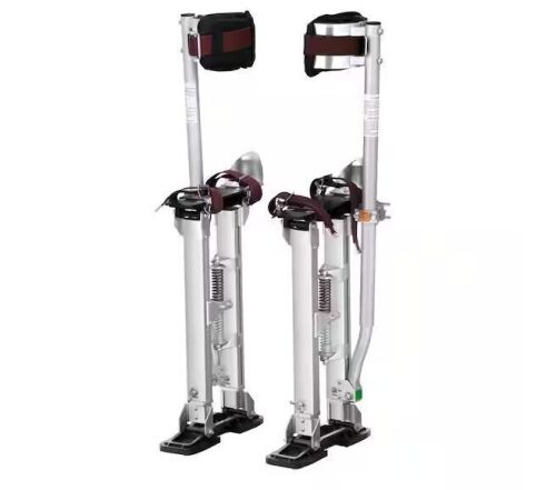 VEVOR Adjustable 18 in. to 30 in. Aluminum Tool Stilts with Protective Knee Pads