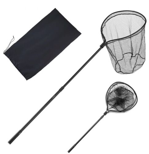 VEVOR Fishing Net with Telescopic Handle, Nylon Covered PVC, 26 inch Net Opening for Saltwater Bait Fish