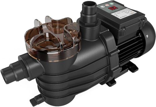 VINGLI 0.5 HP 2642 GPH Pool Pump, 110V Single Speed Self Priming