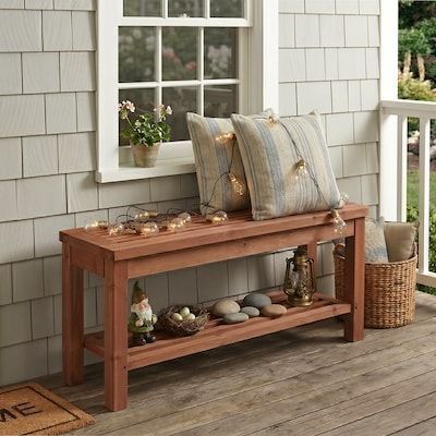 VINGLI 40in Bench with Storage Shelf 450lbs Capacity