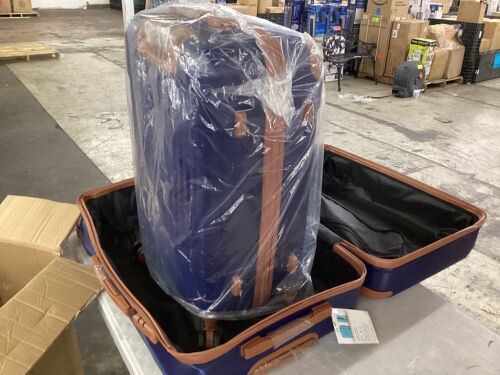 3 Piece Hardside Luggage Set - Large One Damaged
