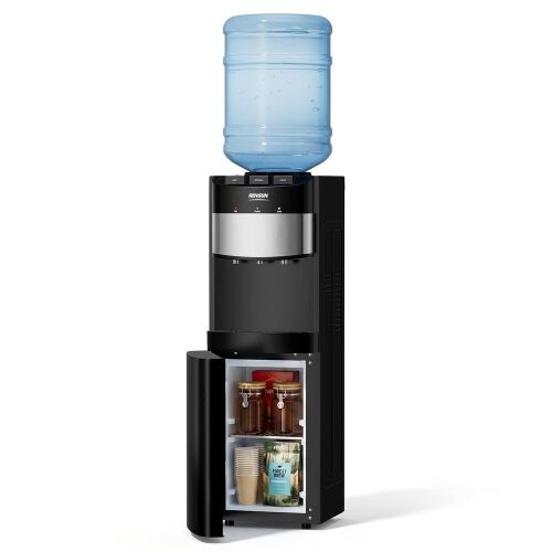 ROVSUN Top Loading Water Cooler Dispenser with Storage Cabinet
