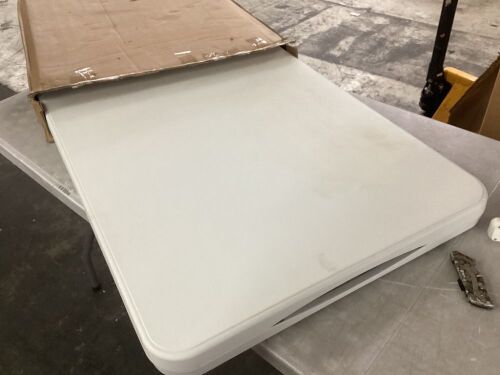 VINGLI 6FT White Plastic Collapsible Long Table