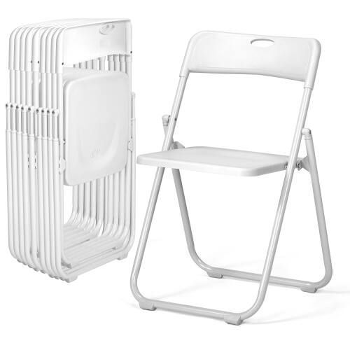 10PCS Plastic Folding Chairs