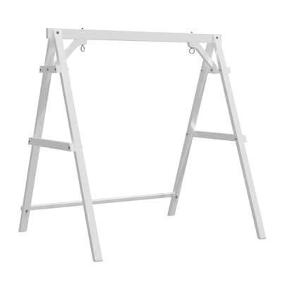VINGLI 6.2 FT 660 LBS Capacity Wooden A-Frame Swing Stand with Stability Bar