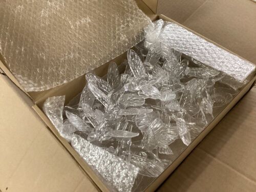 Lot of (4) Acrylic Humming Bird Decorations, 30pc