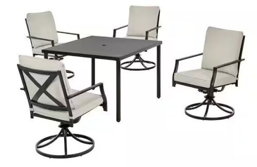 4-Piece Metal Outdoor Dining Chairs - No Cushions or Table