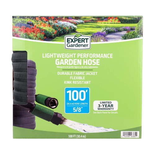 Expert Gardener Lightweight Performance Garden Hose, 100 ft