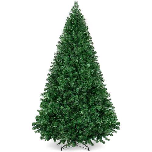 Artificial Green Christmas Tree, Unlit Pine Design w/Easy Assembly