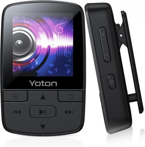 5 Pack Yoton MP3 Player with Bluetooth, Max 64GB, HiFi, Clip, TF Card Required