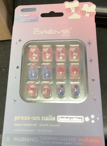 The Crème Shop Press-On Nails for Kids, 6 Pack