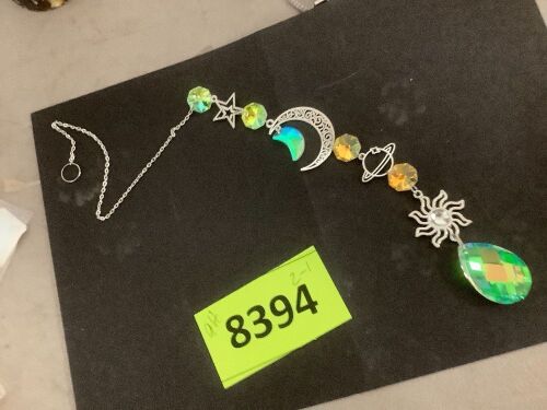 Crystal Sun Catcher (Silver, Clear)