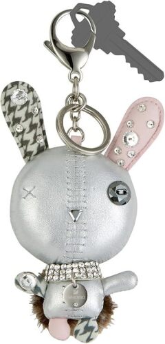 SWAROVSKI Bag Charm Keychain Mathilde Silver Mathilde