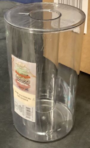 Case of 6 Made for Retail Hair Accessory Organizer, Clear, 2 Pieces
