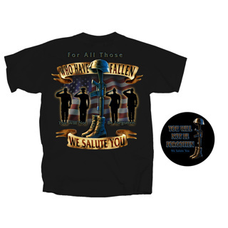 Set of 10 Salute To Fallen T-Shirt