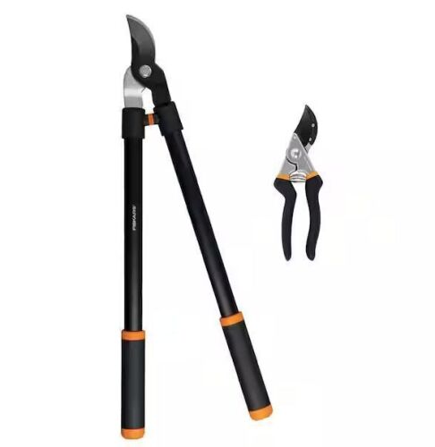 Fiskars 2-Piece Lopper and Hand Pruner Garden Tool Set