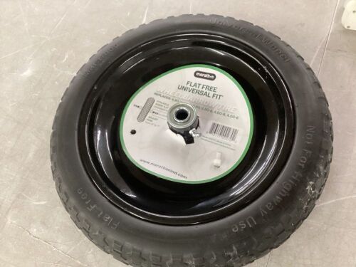 Marathon 14.5 in. Flat Free Universal Wheelbarrow Wheel