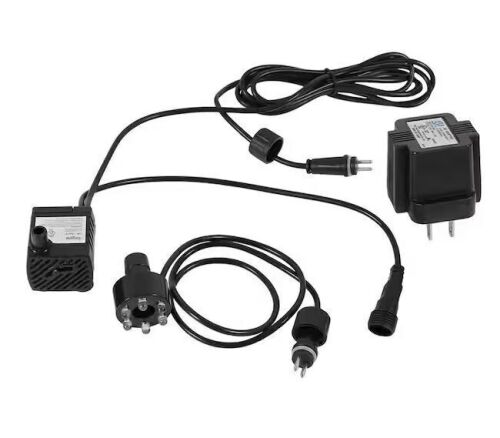 Sunnydaze 40 GPH Electric Submersible Fountain Pump with LED Light Ring and Transformer