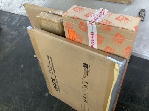 Lot of Stainless Steel Backsplash, Cabinet End Panel & Filler & Over Stove Shelf