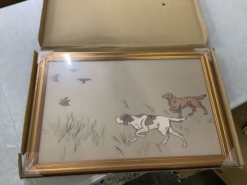 Framed Hunting Dogs Wall Art