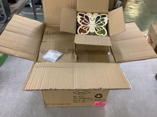 Case of (36) Light-Up Wooden Butterfly Craft Kit