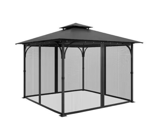 VEVOR Gazebo Netting Replacement, Compatible with 10 x 10 x 6.7 ft. Gazebos