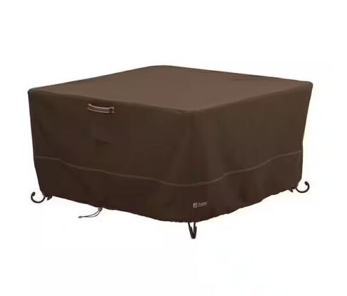 Classic Accessories Madrona RainProof 44 in. L x 44 in. W x 22 in. H Square Fire Pit Table Cover