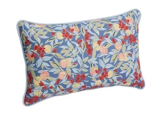 Lot of (6) Hampton Bay 20 in. x 12 in. Outdoor Patio Lumbar Pillow in Citrus Grove